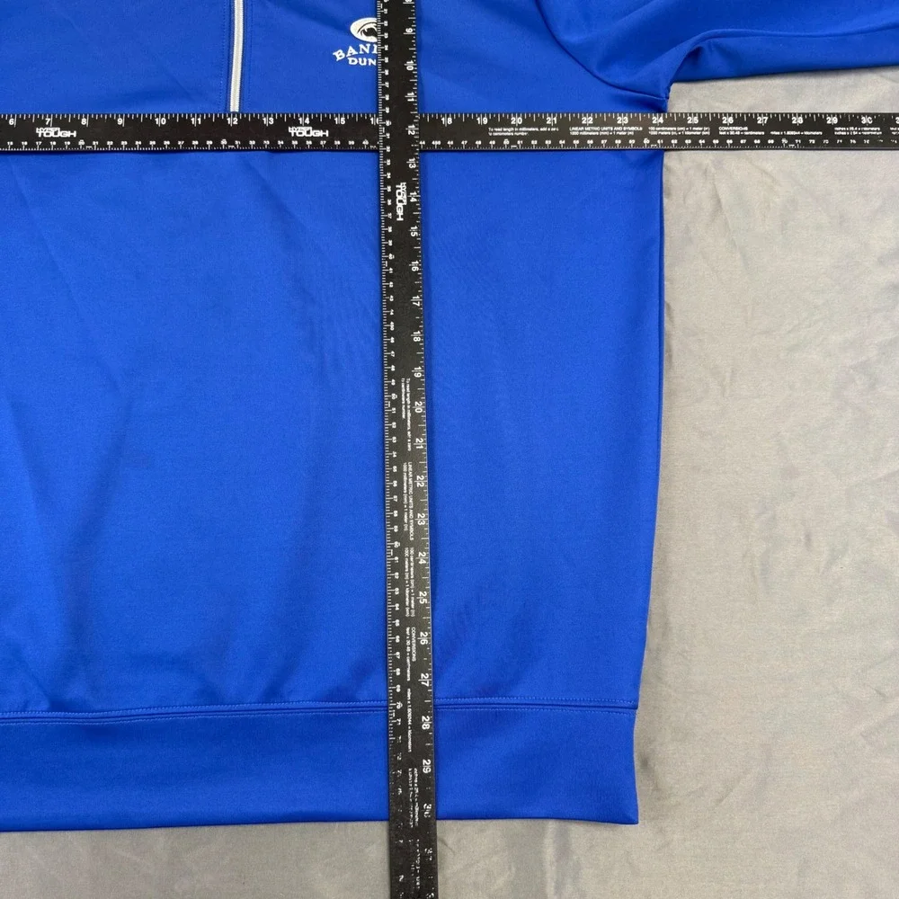 Antigua Bandon Dunes Golf Mens Large Royal Blue Quarter Zip Pullover Sweatshirt